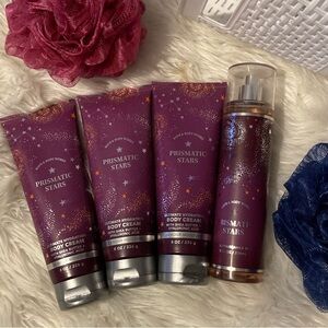 Nwt Bath & Body Works Prismatic Stars 4 pieces Collection
